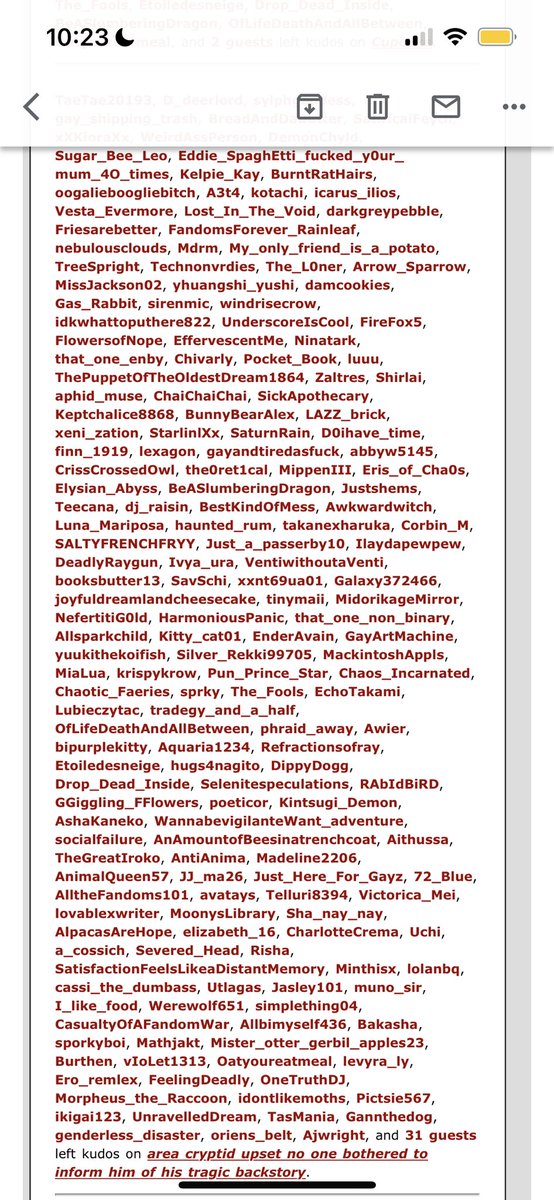 crimsonseekers's tweet photo. listen i usually ignore my kudos emails but i haven’t seen it pop off like this since i first posted that fic over two years ago

it was tiktok. it’s tiktok isn’t it. it was a tiktok recommendation. it’s gotta be. https://t.co/Di9vmbnJb7