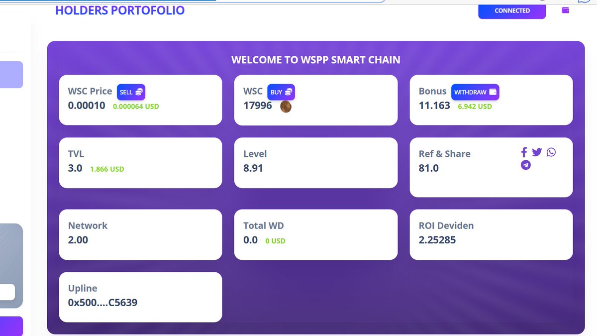 RoboWolf8's tweet image. Join our new WSPP Smart Chain Network
How to Earn Unlimited $Matic 
4 Days return almost 400% 

wolfible.com/polygon/?refer…

#WSPP #Matic #polygon #WSC