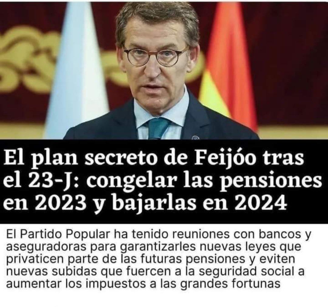 Pensionistas con tu voto vas a permitir q este 👇👇 congele tu pensión?? 
Yo lo tengo claro 
#LaMejorEspaña ConPSOE🌹
#SoloSumaPSOE y Pedro Sánchez