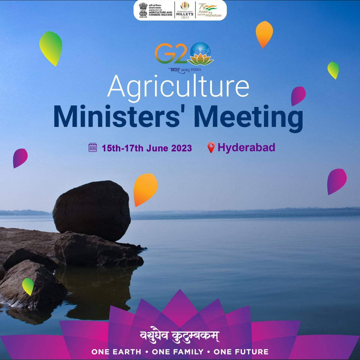 Hyderabad will host the highly anticipated #G20 Agriculture Ministers' Meeting from June 15th to 17th, 2023, underscoring the global commitment to enhancing the agricultural sector.

#G20India #G20AMM2023 #G20Hyderabad 
@g20org