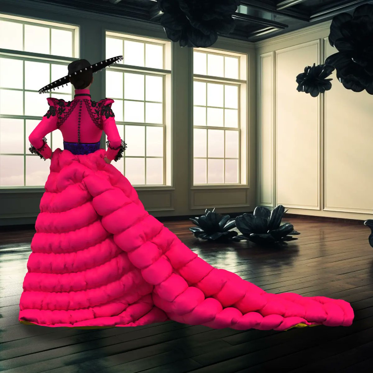 3DCSTUDIOx's tweet image. Último diseño para Rookies Awards 2023. @TheRookiesCO
Vestido tubo con encajes y bordados y larga cola acolchada. 🩷
Diseñado en #clo3d, fondos diseñados con #midjourney
#moda3d #Diseñodemoda3D #3dworld #3dmoda #3dstyle #3dart #3dfashion #3dartist #fashiondesign