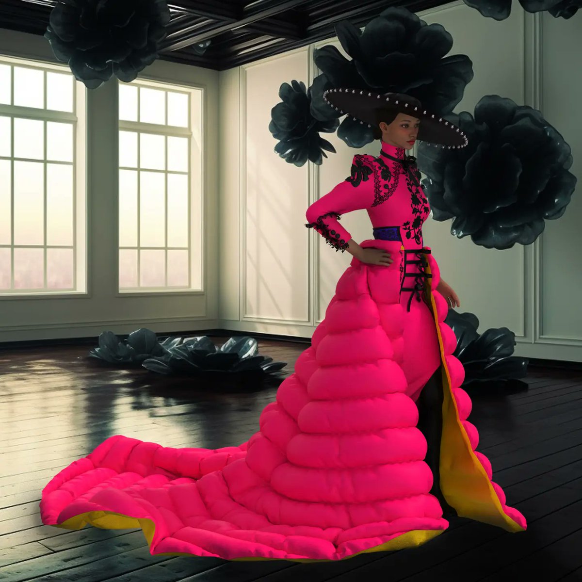 3DCSTUDIOx's tweet image. Último diseño para Rookies Awards 2023. @TheRookiesCO
Vestido tubo con encajes y bordados y larga cola acolchada. 🩷
Diseñado en #clo3d, fondos diseñados con #midjourney
#moda3d #Diseñodemoda3D #3dworld #3dmoda #3dstyle #3dart #3dfashion #3dartist #fashiondesign