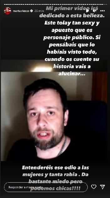 Marta, te has pasado, los insultos me hacen gracia, esto es demandable. Voy a certificar tus redes sociales y a demandarte.