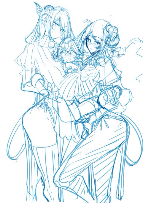 新刊表紙こんな感じにしようかなって('・∀・`) https://t.co/mgMcW6mXhq