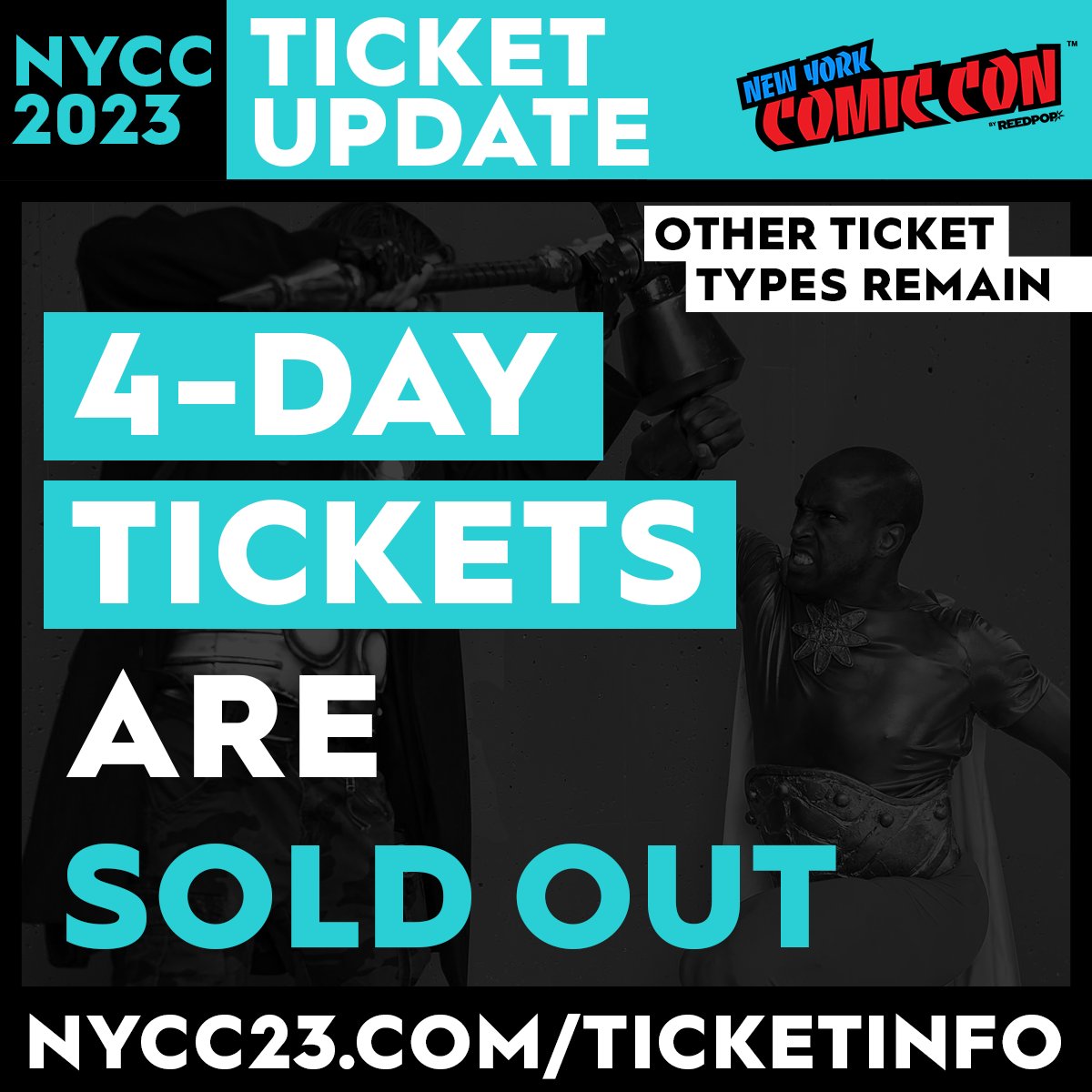 New York Comic Con on Twitter "NYCC Ticketing Update 4Day tickets