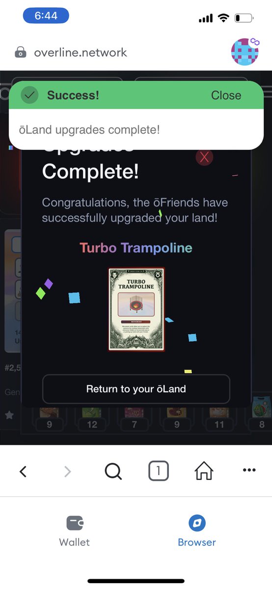 Wel hello hello my fam from a dif mamm this was my upgrades. I had more I got the fountain o youth and some fungi farms but I haven’t been on here much in 2 days my MetaMsk wldn’t open and stil won’t #0Cash #0land #0Friends #Overline Hope all is wel &amp; has a wonderful day