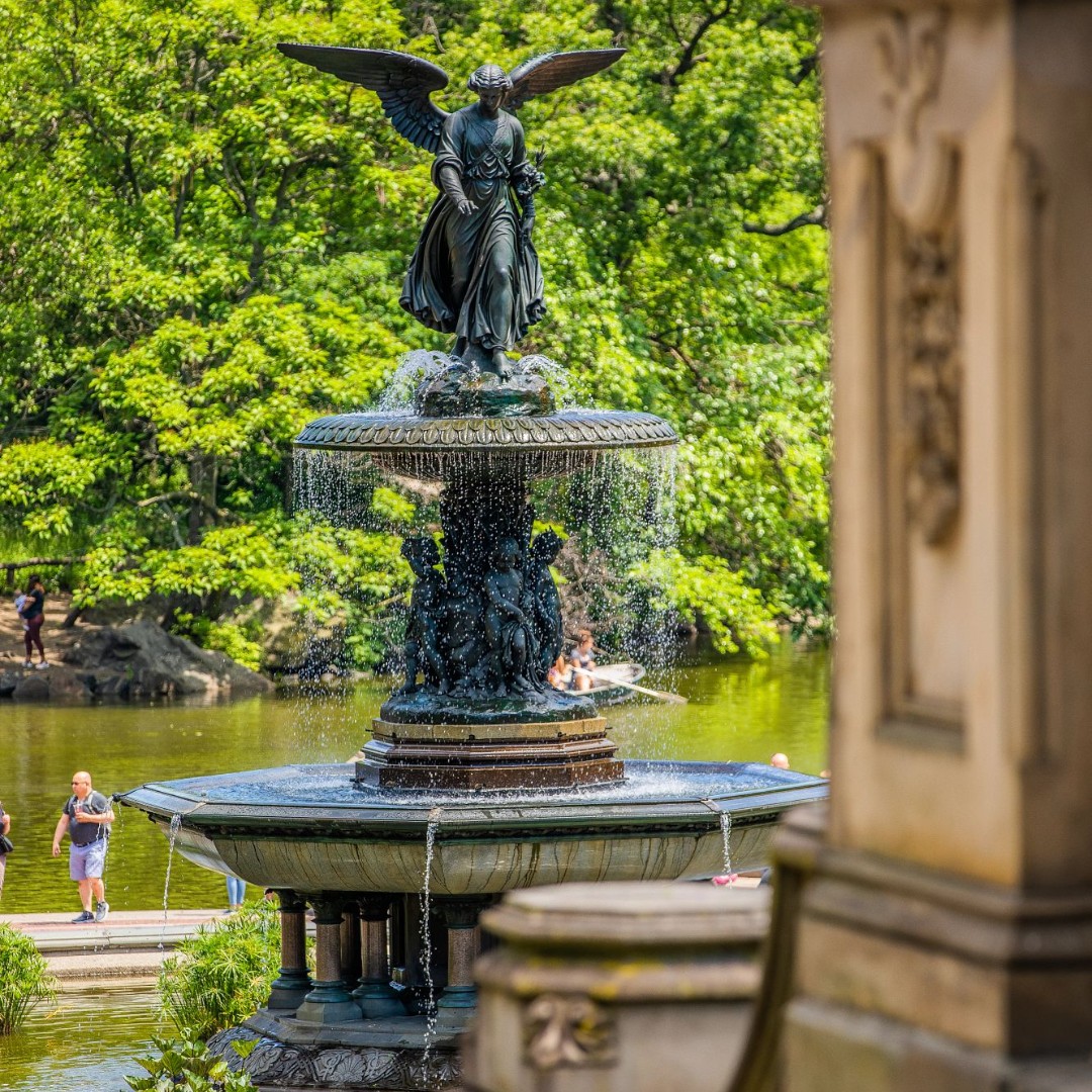 Central Park on X: The story of Bethesda Fountain and its