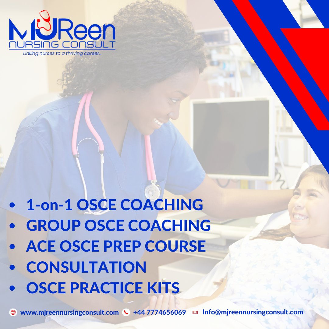 We're dedicated to helping you master the art of OSCE preparation. Whether you're New to OSCE or you have taken it before, we are a team dedicated to support you on your journey towards OSCE success! 
 #ExceptionalSupport #OSCEPreparation #OSCETips #NursingOSCE #OSCEPreparation