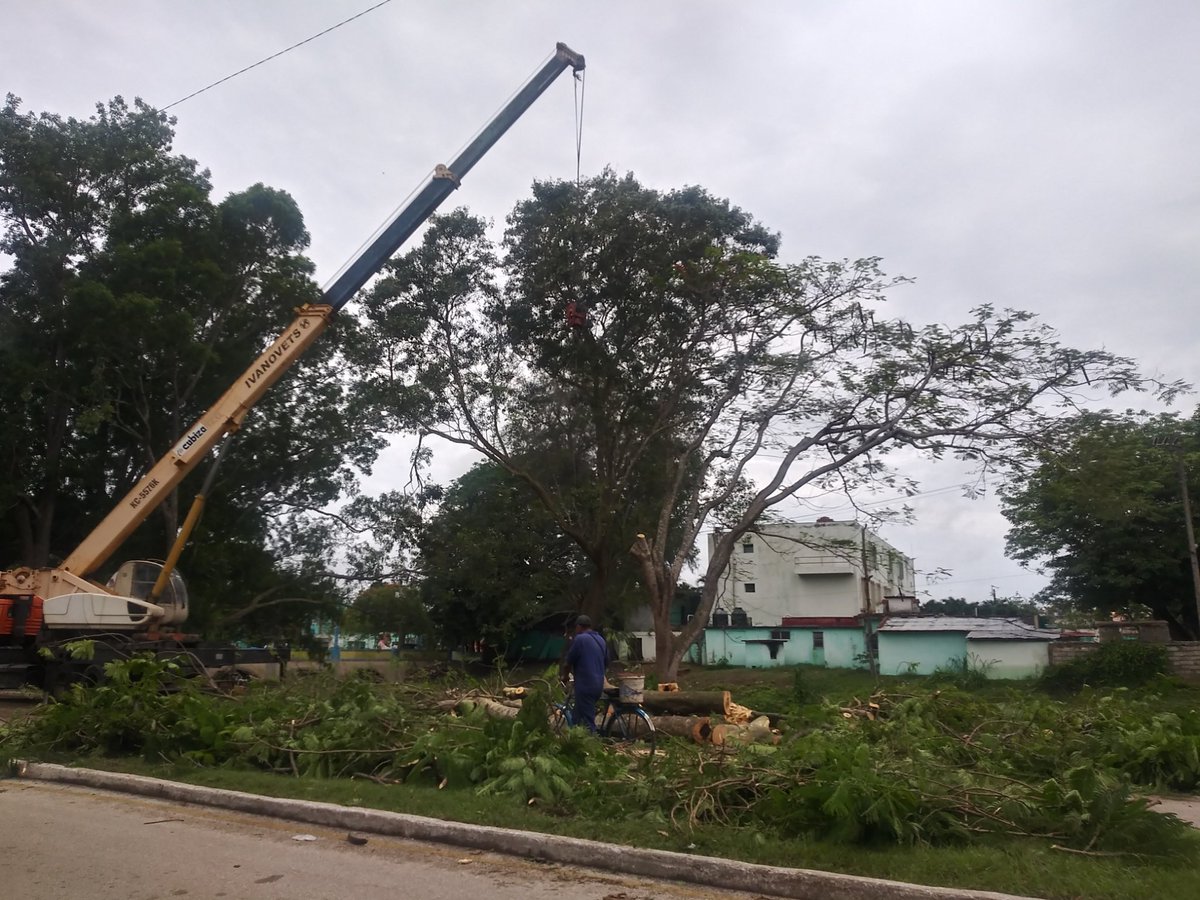Yadirarcmg's tweet photo. Contribuyen trabajadores de Servicios Comunales a la recuperación de la ciudad de #Camagüey tras las intensas lluvias @aliciarca https://t.co/F2MimQJPXg