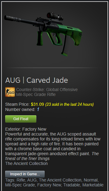 Kova_xyz's tweet photo. 💰Aug | Carved Jade ($30)💰

To enter:
✅Follow @Recchoo 
✅Retweet &amp; Like
✅Tag a friend

🚨Bonus Entry - Retweet  Pinned Tweet (Read it)

#CSGOGiveaway #csgoskins #csgogiveaways https://t.co/kmaxe3I6wQ