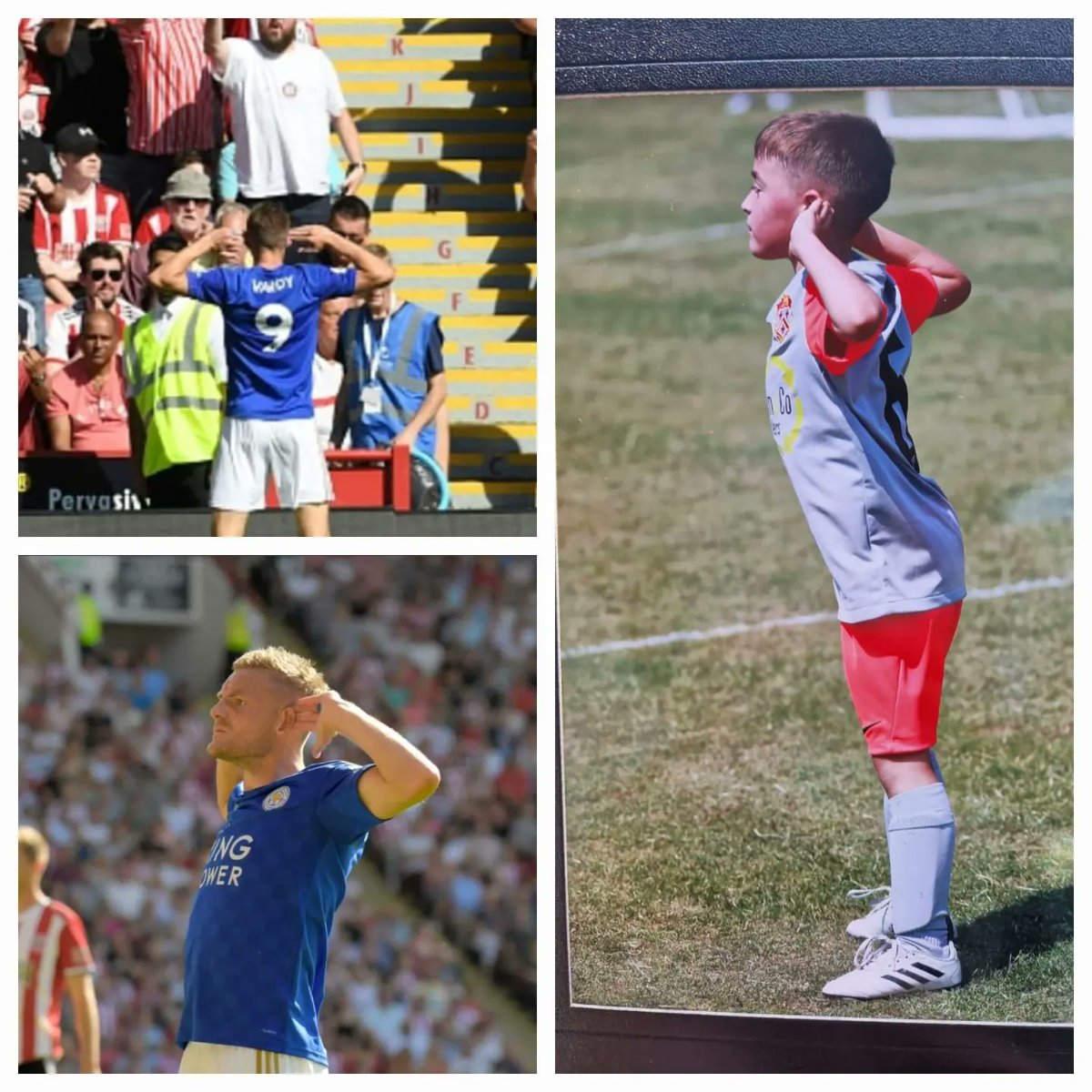 TonesZoe's tweet photo. Another day and another tournament for Harry's football team ❤️🖤⚽️🥇- they won it in a tight final and then onto a close penalty shoot out. 
Highlight for me was the very unexpected "Vardy" celebration when Harry scored the equaliser to take it to penalties,  😱  #jamievardy https://t.co/50eJh8k45q