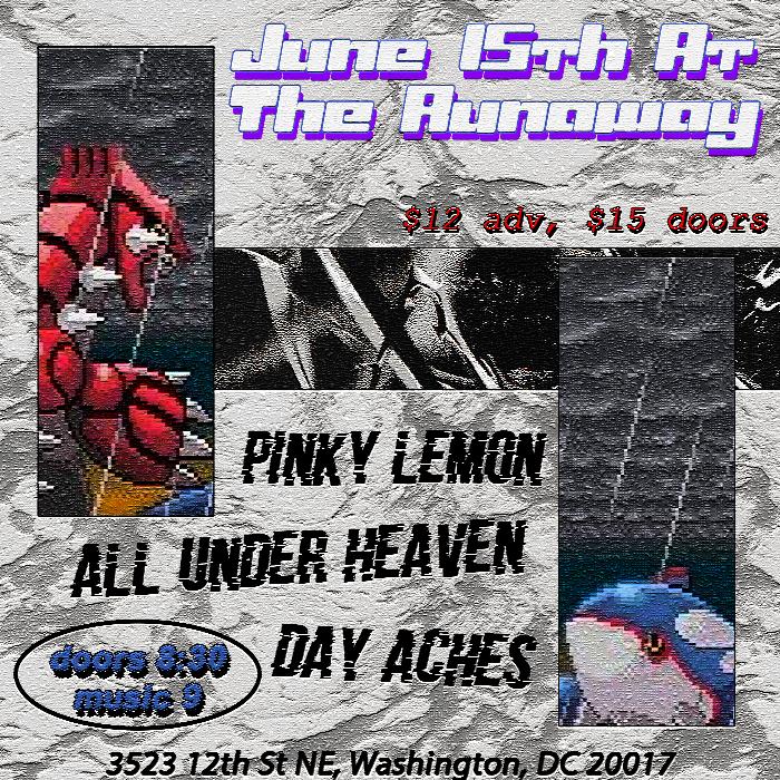 THURSDAY we'll be at <a href="/TheRunawayDC/">TheRunawayDC</a> for a shoegaze throwdown with <a href="/dayachesva/">DayAches</a> and <a href="/allunderhvn/">all under heaven</a>

Last DC show for a little bit so come thru 

eventbrite.com/e/615-pinky-le…