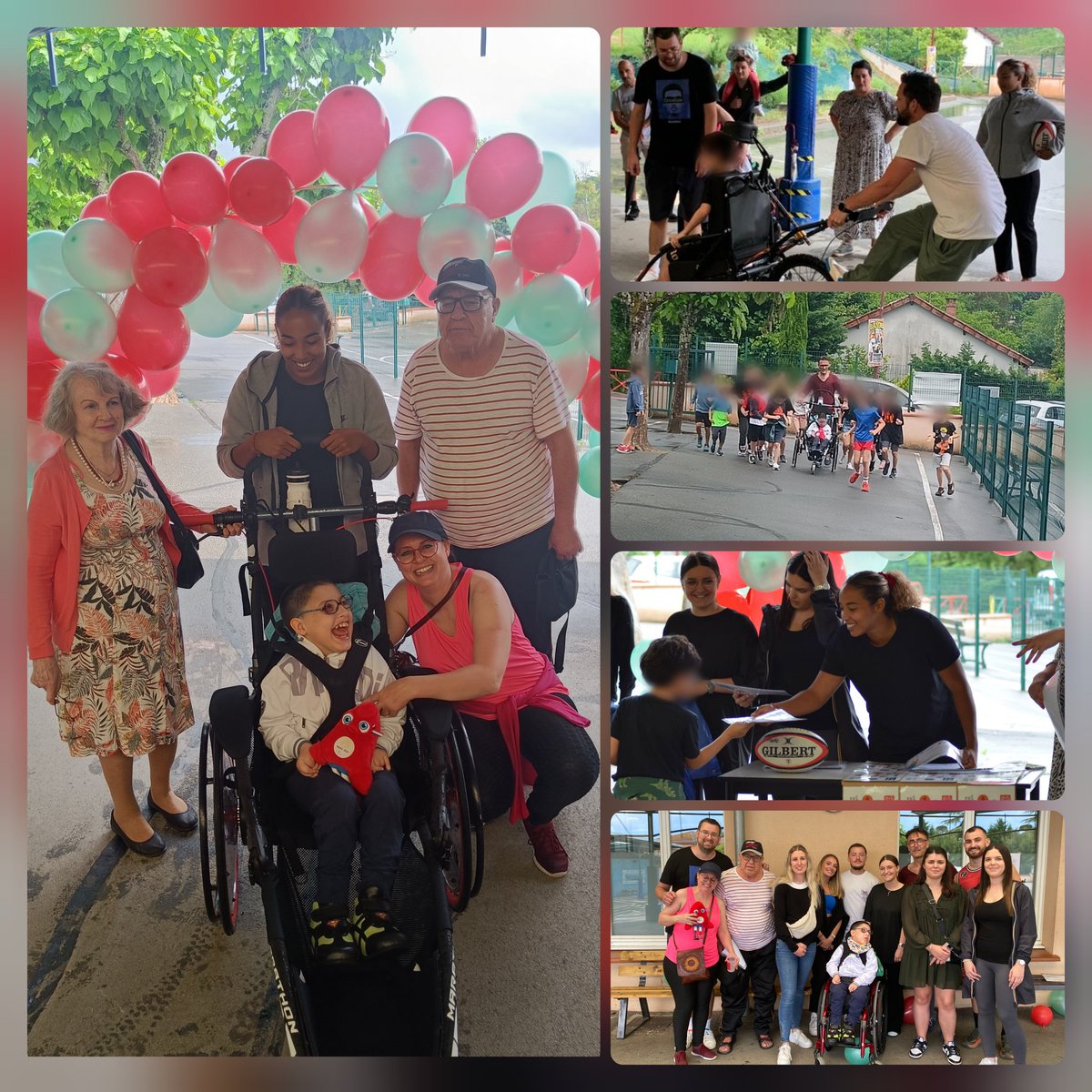🏃 Vendredi 9 juin, était organisée la première course inclusive de Beaupuy.

♿ Au menu : découverte d'une joelette et d'un hippocampe pour les 70 élèves et leurs parents. 

😁 A voir le sourire de Rayane et de tous les enfants présents, c'était une belle réussite.
