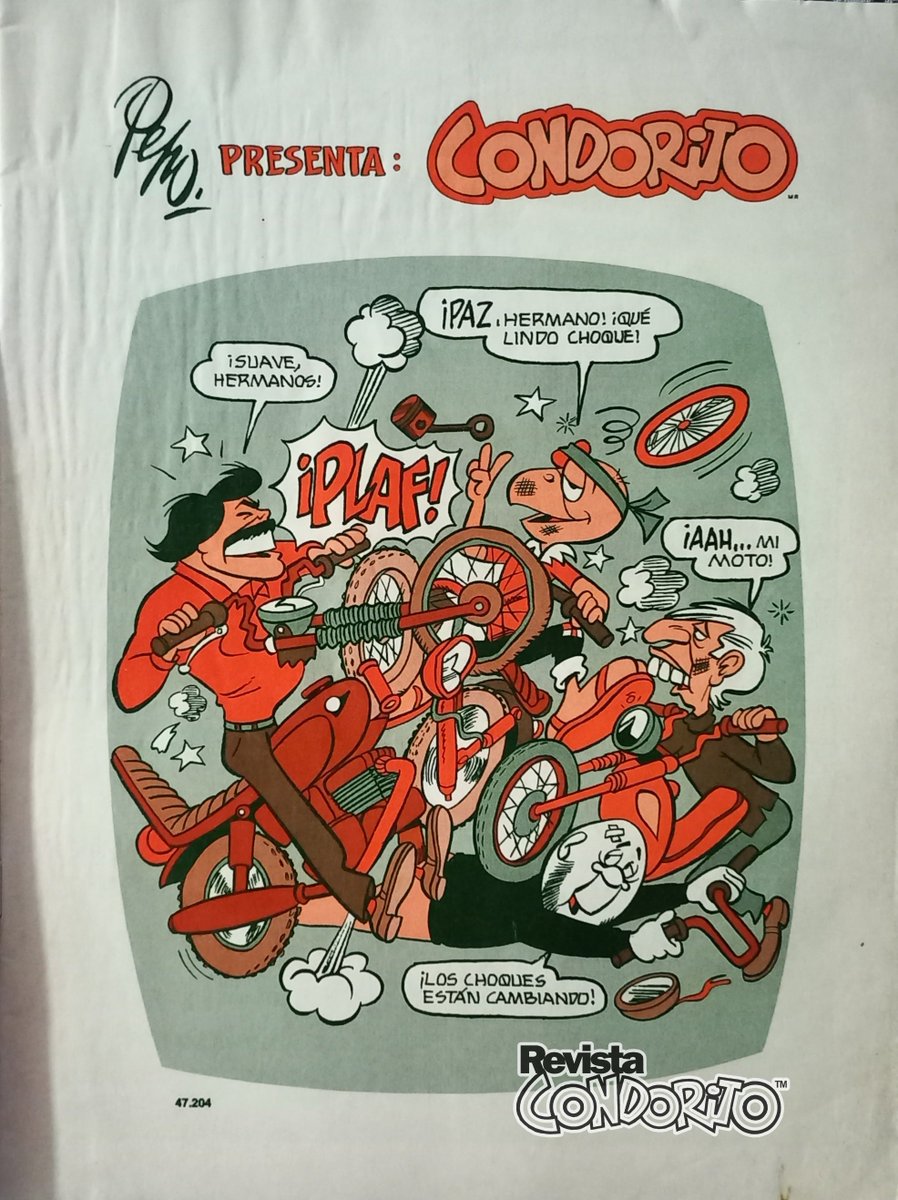Paz☮, Amor♥ y Choque💥

#Condoricosas #Condorito #RevistaCondorito #Humor #Revista #ComicCondorito #PLOP