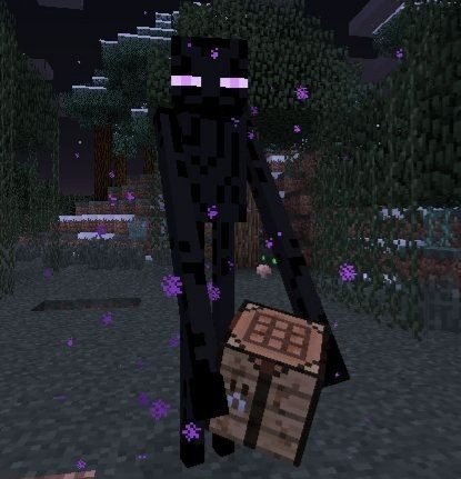 Seongmin as an enderman (they're tall af)