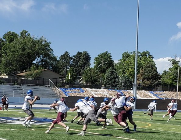 Mike Campbell (@coach_mcampbell) on Twitter photo The Pirates concluded our 10 Day Football Camp with a scrimmage vs. <a href="/Spartans_BHS/">Berthoud High School Athletics & Activities</a> yesterday at Randy Penn Stadium. Thank you <a href="/CoachTicnor/">Cory Ticnor</a> for bringing your team down!! We stayed healthy, got better and now will begin our O.T.A.’s on Monday!!
#SailsUp The Pirates concluded our 10 Day Football Camp with a scrimmage vs. <a href="/Spartans_BHS/">Berthoud High School Athletics & Activities</a> yesterday at Randy Penn Stadium. Thank you <a href="/CoachTicnor/">Cory Ticnor</a> for bringing your team down!! We stayed healthy, got better and now will begin our O.T.A.’s on Monday!!
#SailsUp
