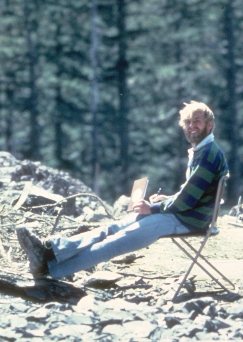 Volcanologist David A. Johnston, 13 hours before his death to the 1980 eruption of Mount St. Helens. He was the first to report the eruption from an observation post 6 miles away, transmitting "Vancouver! Vancouver! This is it!" before he was swept away by a lateral blast