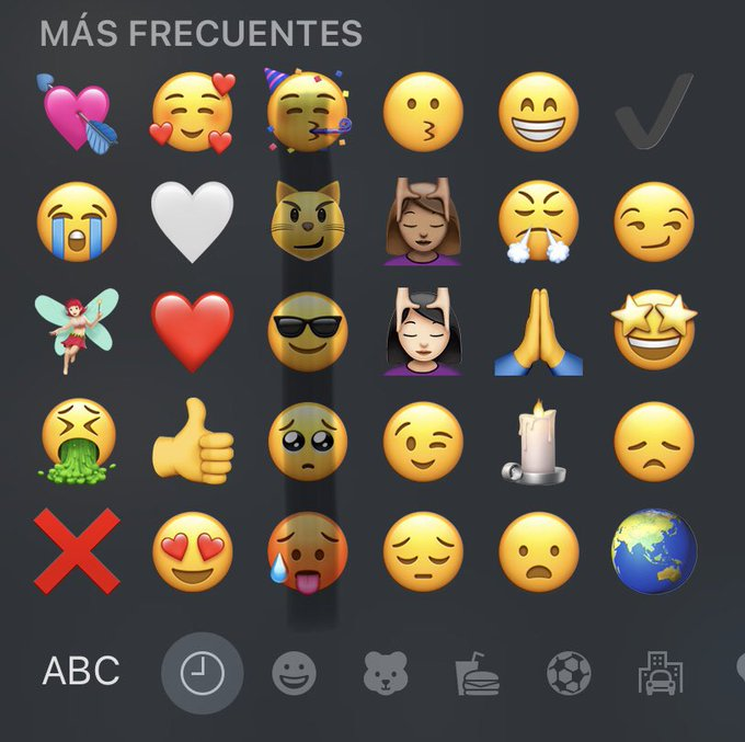 Tu tercera columna de emojis describe su vida amorosa