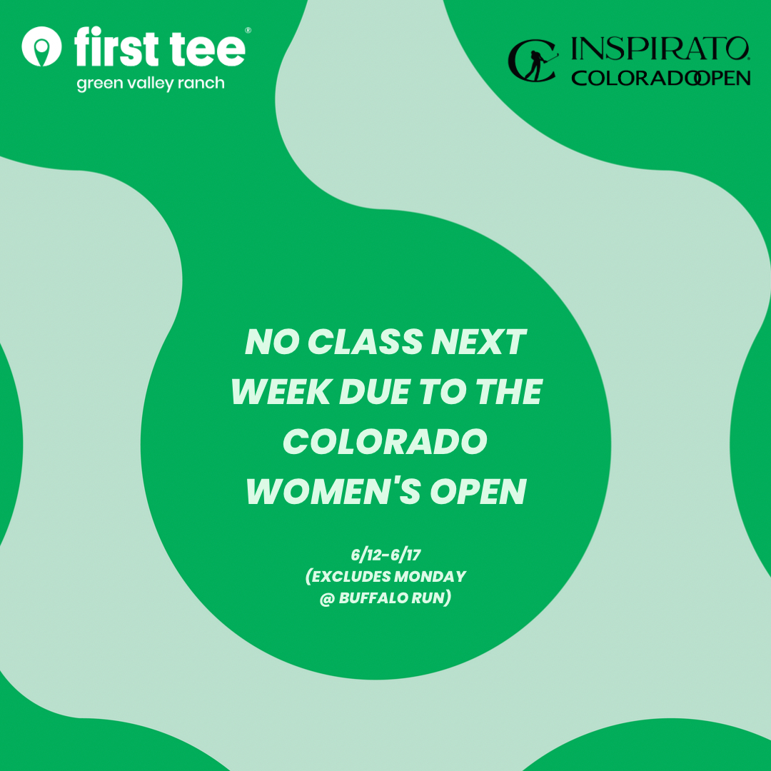 No class next week Monday-Saturday programs due to the CWO. However, classes Monday at Buffalo Run are still on.