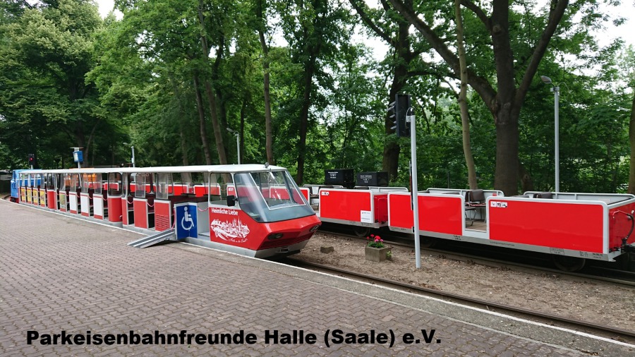 #Halle 
12. Juni 1960
Vor 63 Jahren
Die Pioniereisenbahn , heute Parkeisenbahn ging in Betrieb.
Am 17. & 18. Juni  sollte Bahngeburtstag
gefeiert werden.
 (Veranstaltung noch in Planung sagt die Homepage !)
Hallo noch 5 Tage !