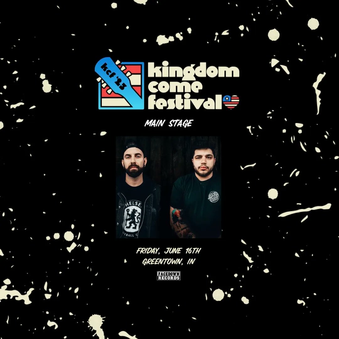 THIS FRIDAY 👀 Indiana, we’ll see you later this week at Kingdom Come Fest 🤘