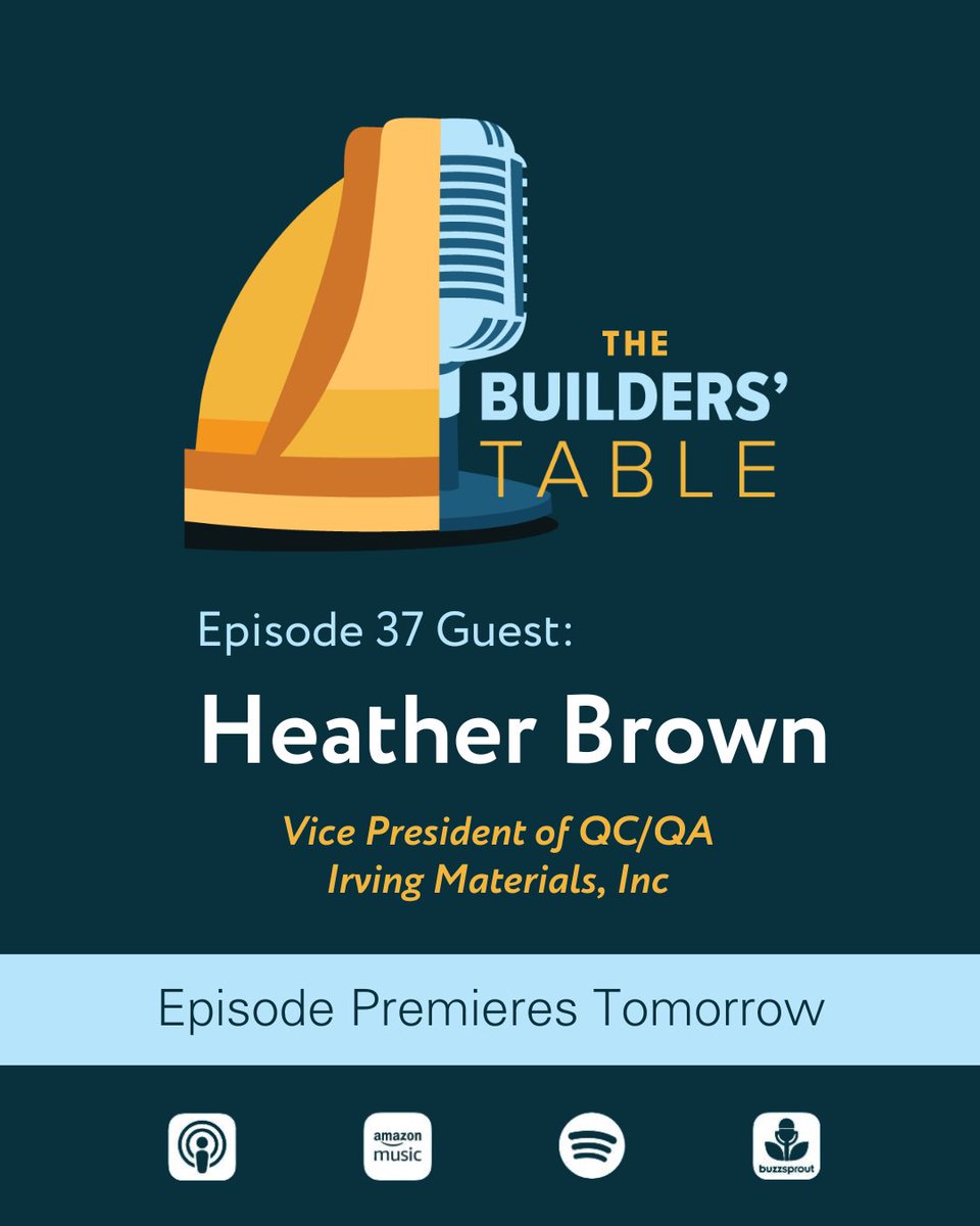 Episode 37 of the Builder's Table featuring Heather Brown is premiering tomorrow! Be sure to make a reminder to listen in!