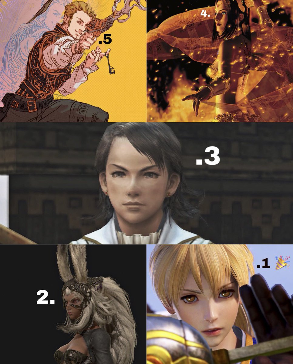 My Top 10 all-time favorite Ivalice characters, officially.
Despite many on this list are simply written fantastically well, Ramza takes all the cake. I think he is the true epitome of how a protagonist is exactly written.

The characters:
10. Penelo (FFXII)
9. Rafa (Tactics)
8.…