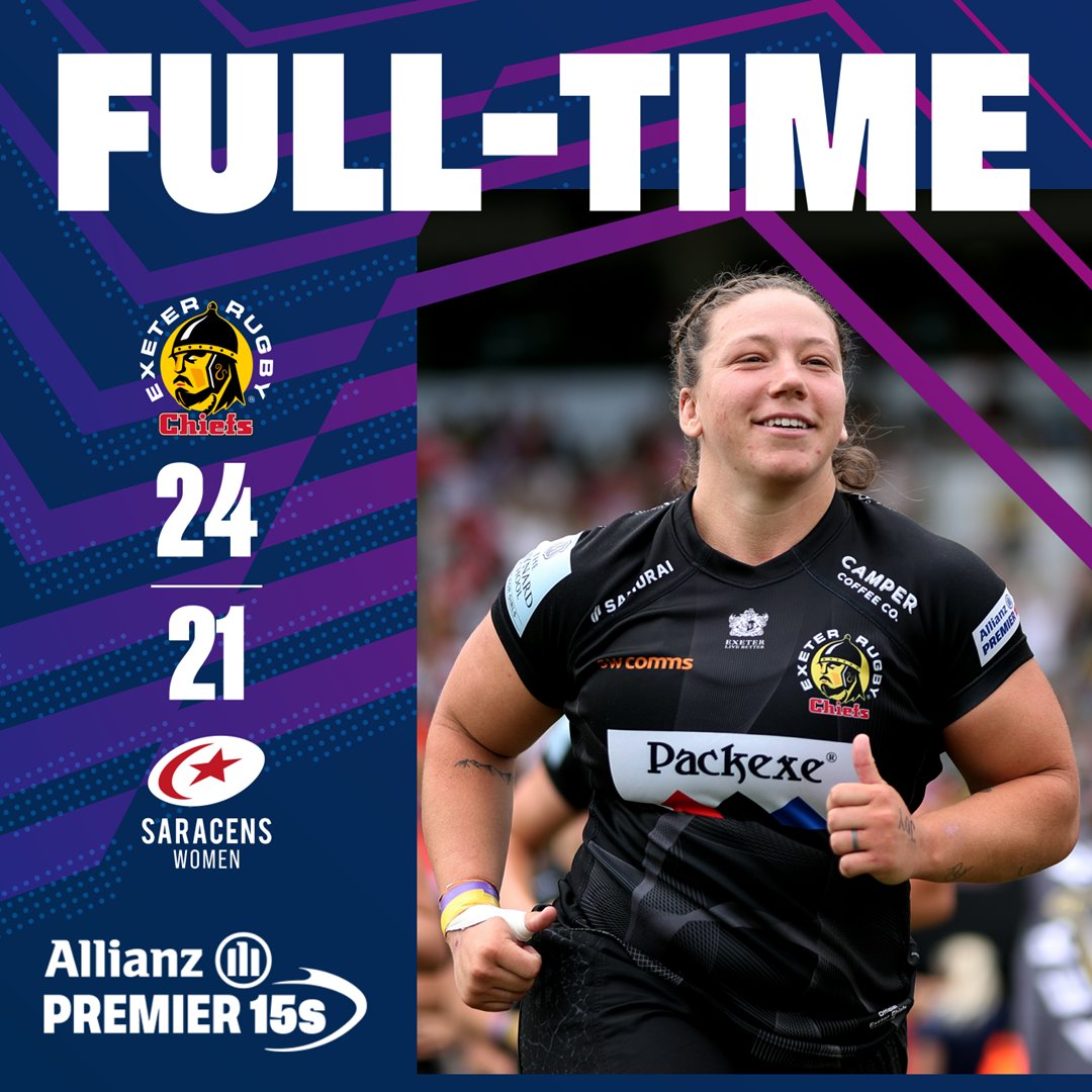 Premiership Women's Rugby (@thepwr) on Twitter photo An 80-minute rollercoaster ๐ข and <a href="/ExeChiefsWomen/">Exeter Chiefs Women</a> are into the Allianz #Premier15s Final ๐ An 80-minute rollercoaster ๐ข and <a href="/ExeChiefsWomen/">Exeter Chiefs Women</a> are into the Allianz #Premier15s Final ๐