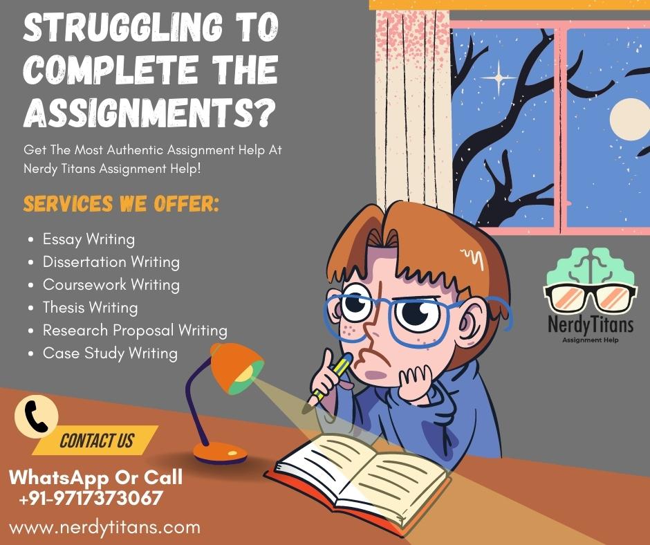 nerdy_titans's tweet image. Get The Most Authentic Assignment Help At Nerdy Titans Assignment Help
Services We Offer:
Essay Writing
Dissertation Writing
Coursework Writing
Thesis Writing
Research Proposal Writing
Case Study Writing
#assignmentshelpers #studyuk #assignmenthelpers #studycanada #assignmentsale