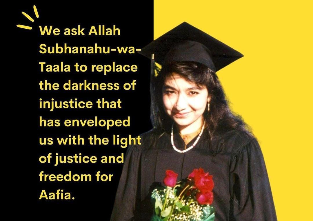 BRING BACK AAFIA SIDDIQUI
'Kindness is not weakness, and justice is not cruelty. Let compassion guide your pursuit of justice.'