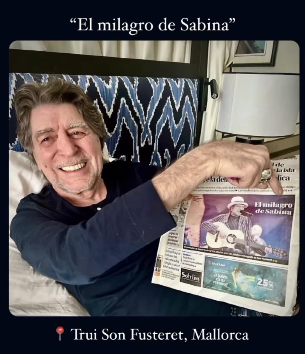 Gira500Noches's tweet photo. “El milagro de Sabina” #Joaquinito ,  el más feliz!!! Que viva la Alegría. Seguimos!! #ContraTodoPronóstico #JoaquínSabina https://t.co/NR1Sy274IH