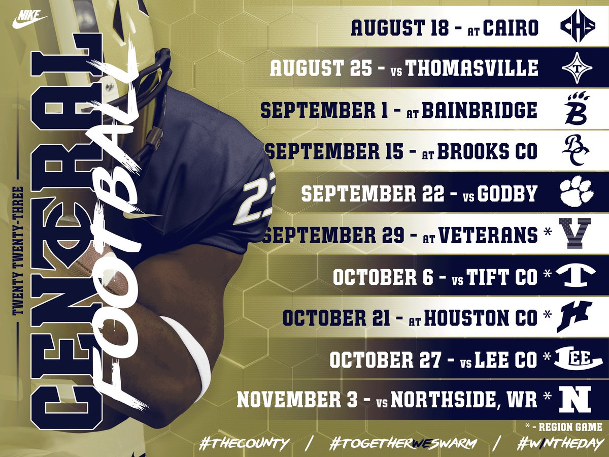 The wait is finally over! Introducing our 2023 Varsity Football Schedule! We can’t wait to see all of Jacket Nation this fall as we defend our Region 1 6A title! Season tickets will be available for purchase soon! #TheCounty #TogetherWeSwarm #W1NTHEDAY