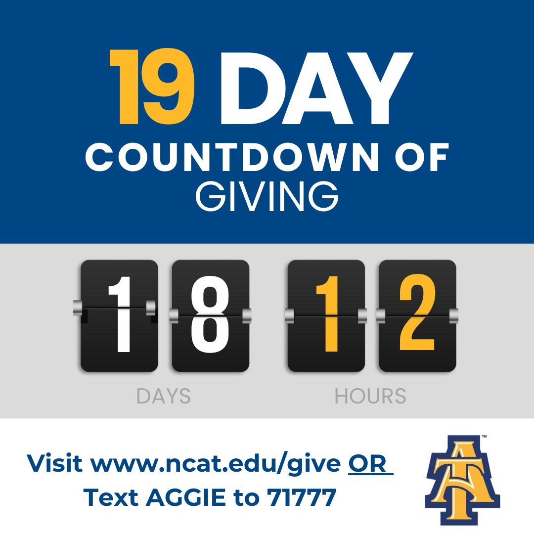 NCAT Giving tweet media