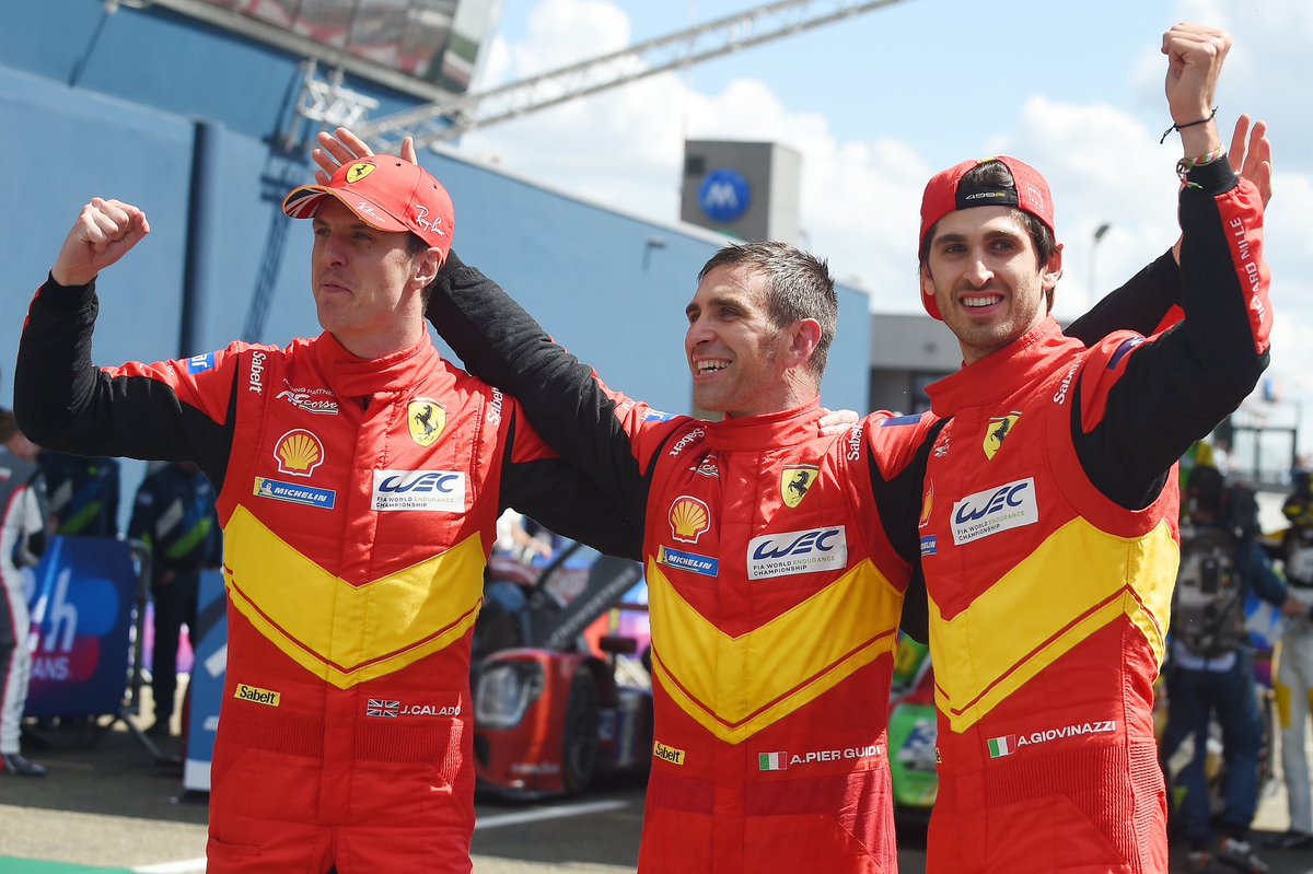 Well done to @Anto_Giovinazzi and his Ferrari team for winning the Hypercar category at @24hoursoflemans today 🏆🇫🇷