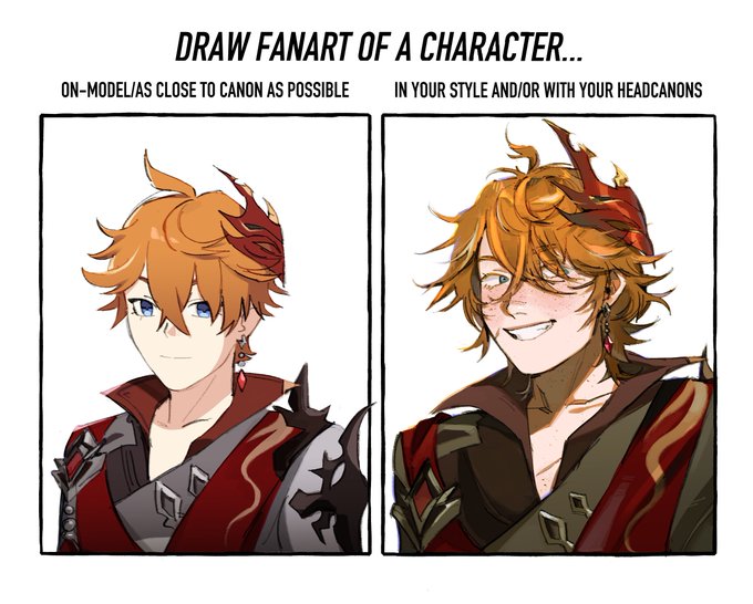 i got so many headcanons about Childe's appearance man,, #GenshinImpact #原神