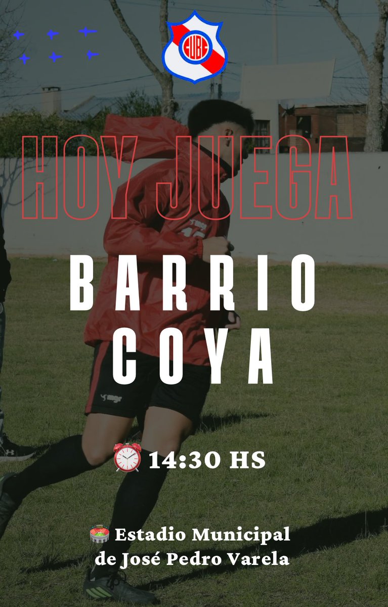 Copa Nacional de Clubes

6ta Fecha - Grupo M 

🆚 Treinta y Tres 

⏰ 14:30 hs 

🏟️ Municipal de José Pedro Varela 

Dale franja!!! 

🔴⚪️🔵