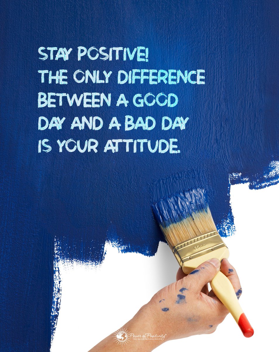 TrainingMindful's tweet photo. “Stay positive. The only difference between a good day and a bad day is your attitude.” https://t.co/DMHe3w5BsZ