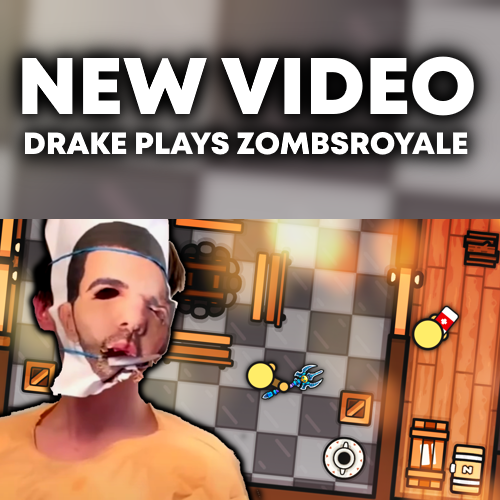 PoisonRainYT's tweet photo. I managed to get Drake to play ZombsRoyale with me... https://t.co/qZcsXHpWbr