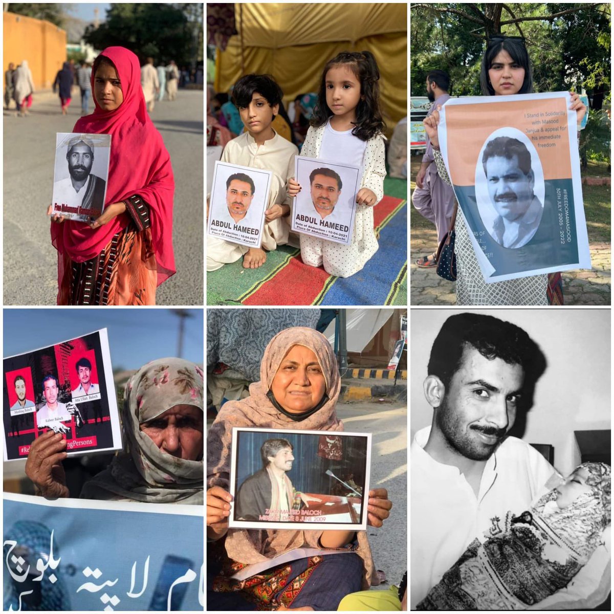 saifbaloch57's tweet photo. The most brutal form of oppression used by the state is through enforced disappearances of it owns people. Only the families and the loved ones can imagine the suffering caused from enforced disappearances…
#EndEnforcedDisappearances 
#ReleaseAllBalochMissingPersons https://t.co/n6wZa6kahS