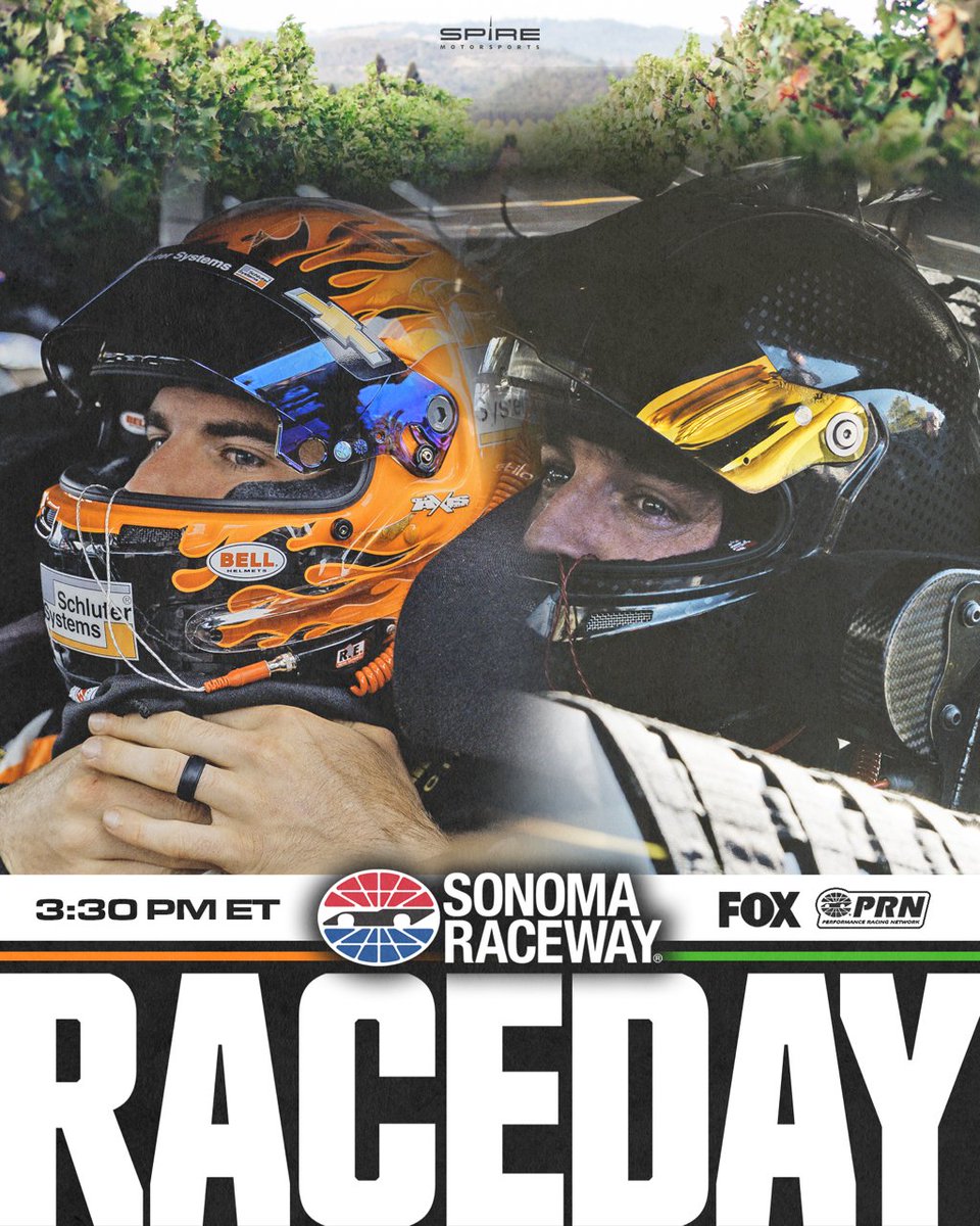 SpireMotorsport's tweet photo. Time to go racing in wine country! Starting P19 is @CoreyLaJoie in his @schluterNA #7 and starting P27 is @tydillon in his @NationsGuard #77. #spiremotorsports #schlutersystems #nationsguard #NASCAR #cupseries #sonoma https://t.co/xz7wy3GeiH