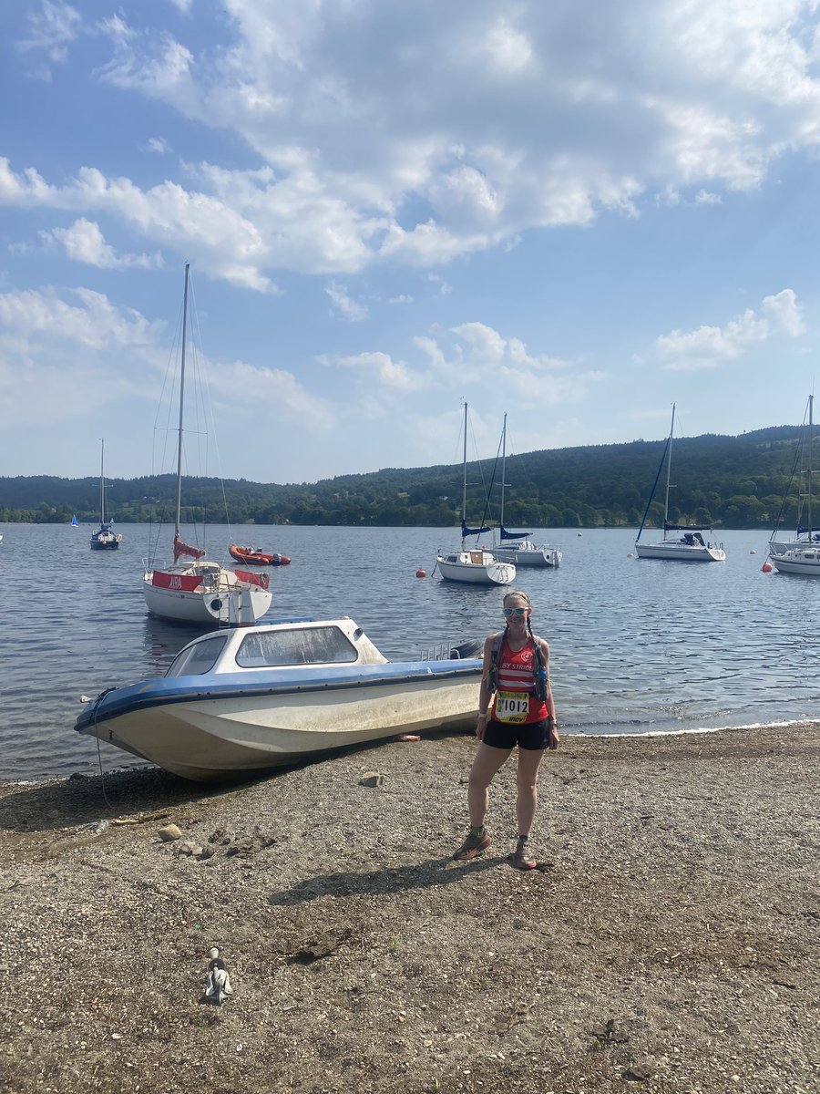 Coniston 10k yesterday with the husband and it was hot, hot, hot 🥵 always good to have an ice cream roughly the same size as your head at the end! #runninggirl #justkeeprunning #rundayfunday #weekendwellspent