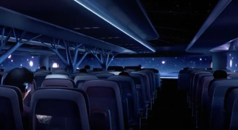 choquei's tweet image. 🚨ATENÇÃO: Avião com teto transparente é a nova aposta de empresa aeroespacial. 

Novas cabines são conhecidas como Airspace Cabin Vision 2035+, e serão integradas às aeronaves A220, da Airbus.