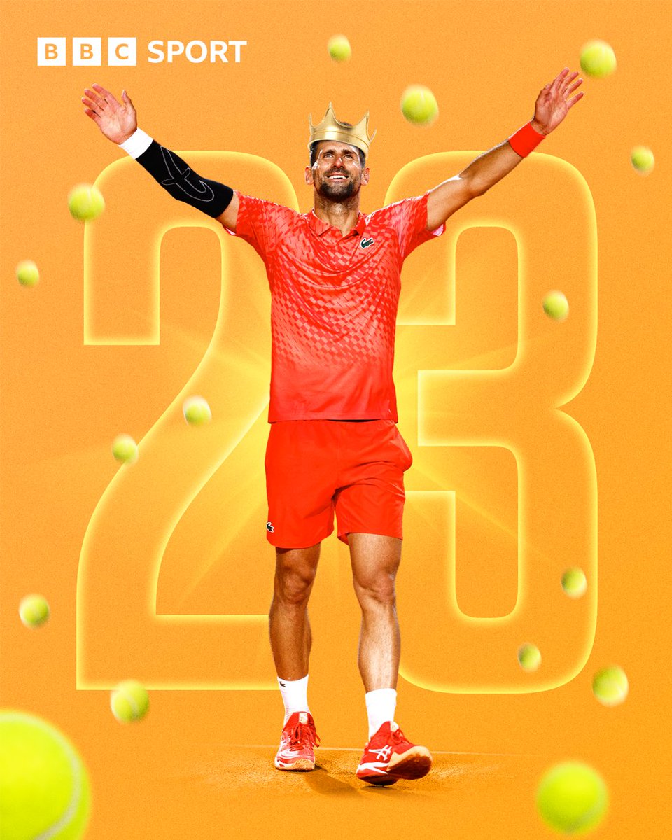 🏆 DJOKOVIC WINS THE FRENCH OPEN! 🏆

That's a record 23 Grand Slams! The most men’s Grand Slam titles ever!

Incredible 🐐

#BBCTennis #RolandGarros