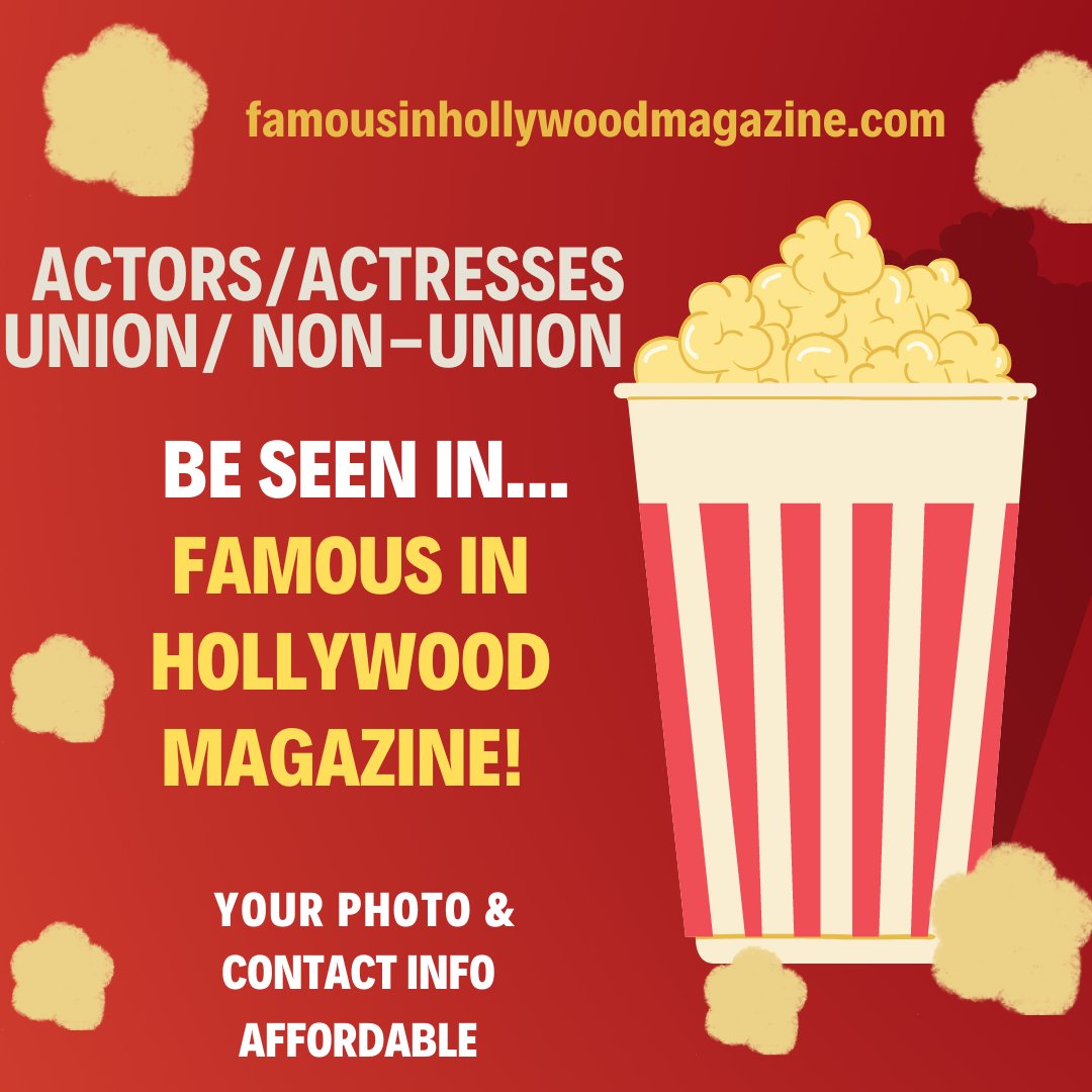 Be seen in....www.famousinhollywoodmagazine.com
#famous #actors #actresses #redcarpet #oscars #academyaward #goldenglobes #hollywood #hollywoodstudios #hollywoodstar #upandcoming #risingstar #affordable #beseen #advertisewithus
