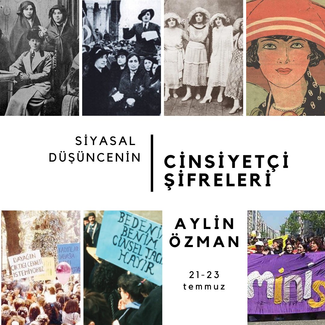 yazegitim's tweet photo. Aylin Özman ile Siyasal Düşüncenin Cinsiyetçi Şifreleri atölyesi 21-23 Temmuz'da Odeon'da. Ayrıntılı bilgi için https://t.co/6Os9tffpWL adresini ziyaret edebilirsiniz. https://t.co/mkweokzNWq