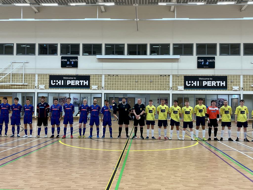 Eoin Boylan and Thomas Shaw taking charge of the North v South select match as things build up ahead of tonight’s <a href="/ScottishFutsal/">Scottish Futsal</a> Cup Final 19.10 KO
free entry for spectators at the <a href="/ASWUHIPerth/">Academy of Sport and Wellbeing, UHI Perth</a>