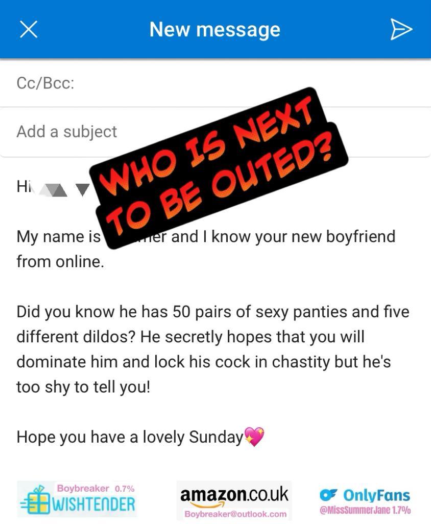 MissSummerJane's tweet photo. 😈🔥SISSY EXPOSED TO NEW GF
Sissy was too much of a pussy to tell her the truth, so I did it for him🤟🏻

Hot screenshots, gossip &amp; updates on my onlyfans. Don’t miss out !

WHO IS NEXT? . . . https://t.co/lMaiyg2HYD