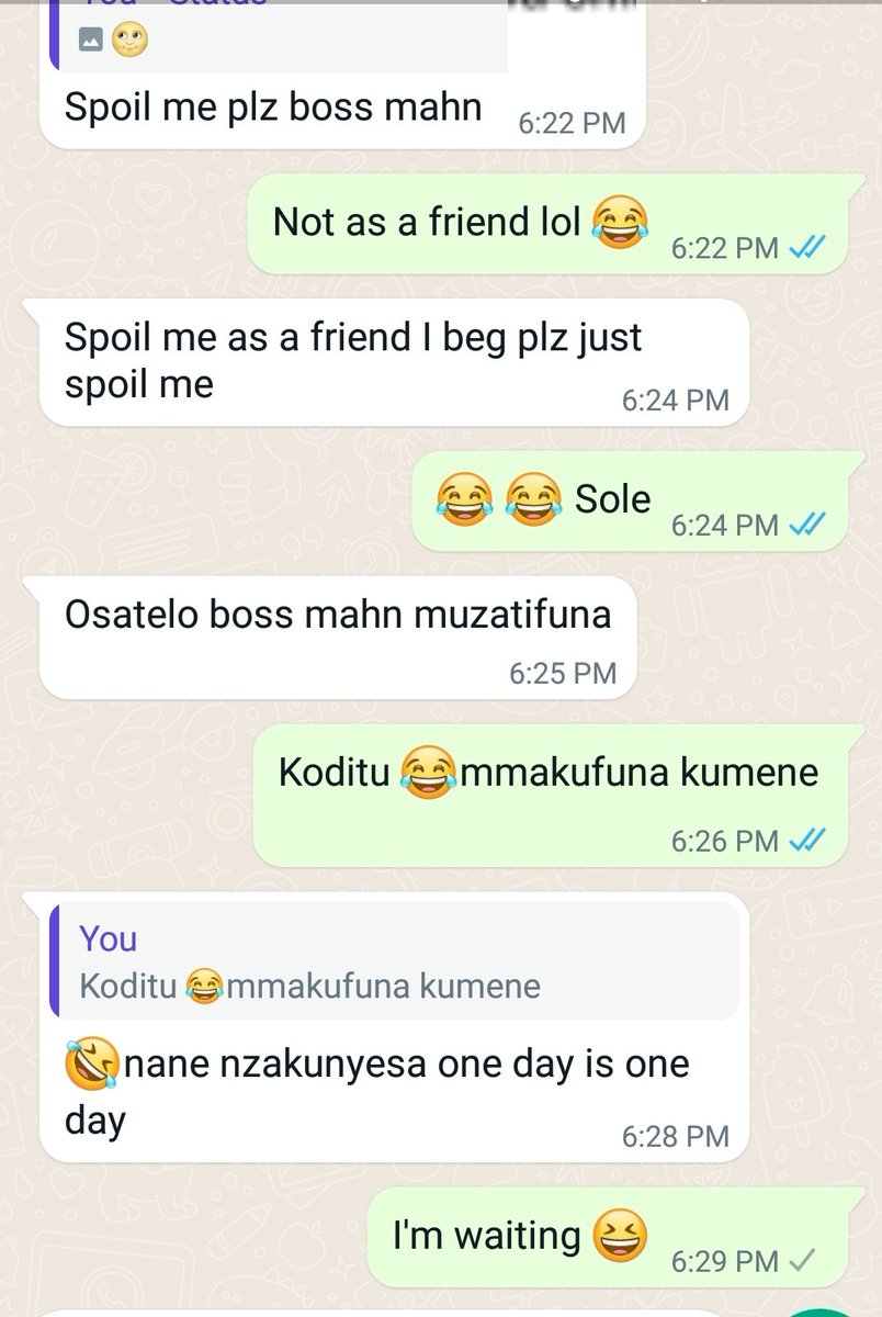 And we're not spoiling as a friend