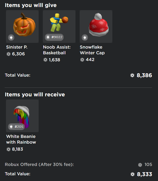 MrSinisterRBL's tweet image. Accept or Decline?
#Roblox #RobloxDev #RobloxTrade #robloxlimited