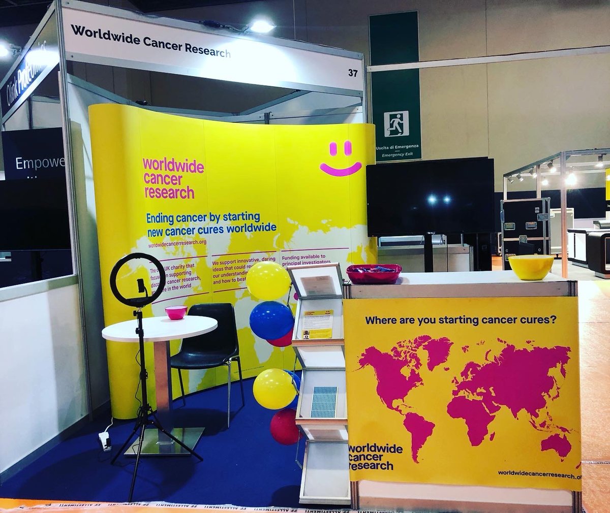 ritadorta's tweet photo. We made it to Torino and our stand is looking as beautiful as ever! If you are here, come pay us a visit @ number 37 💛 https://t.co/nZwfdoxBJR